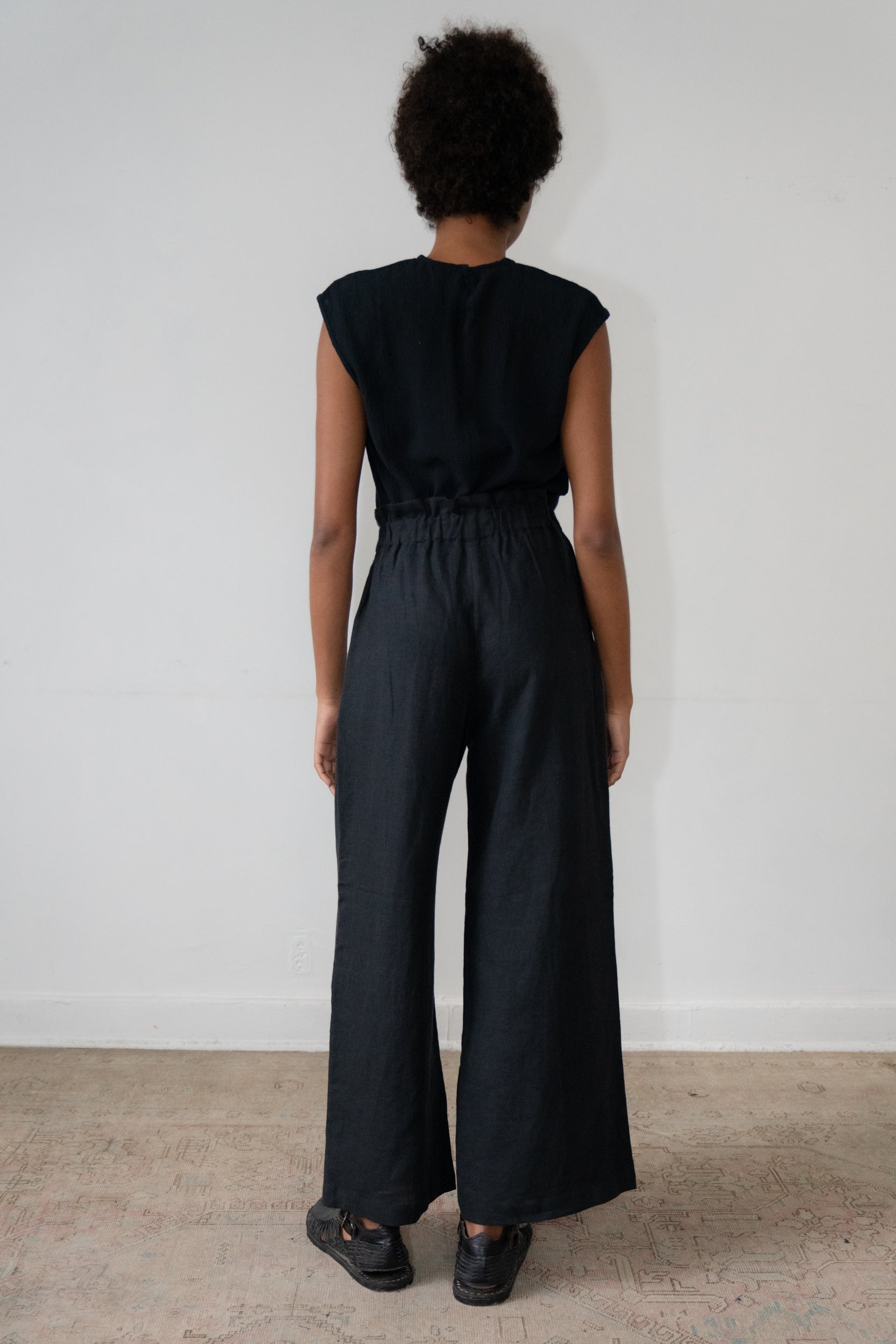 THE RERACS│ザ・リラクス / THE EASY SLACKS WIDE(BLACK)