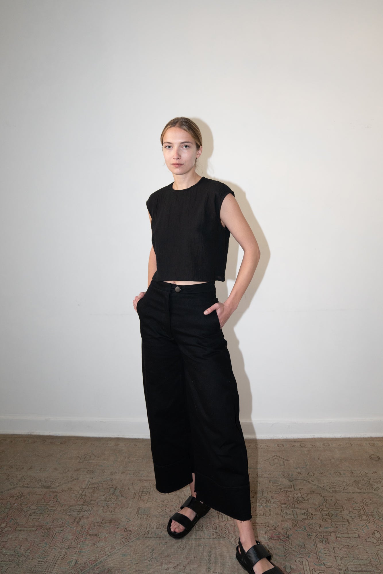 【MODERNIF】Pia semi-wide denim pants PIA Pant – ZII Ropa