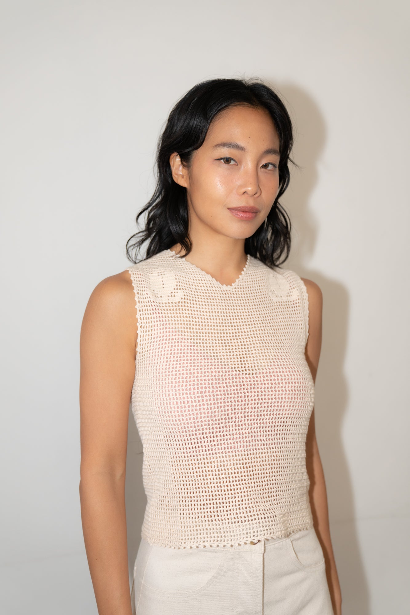 トップス Yoli / Silk wrap vest Yoli シルクベストYoli Silk wrap vest ブラック24 - メルカリ